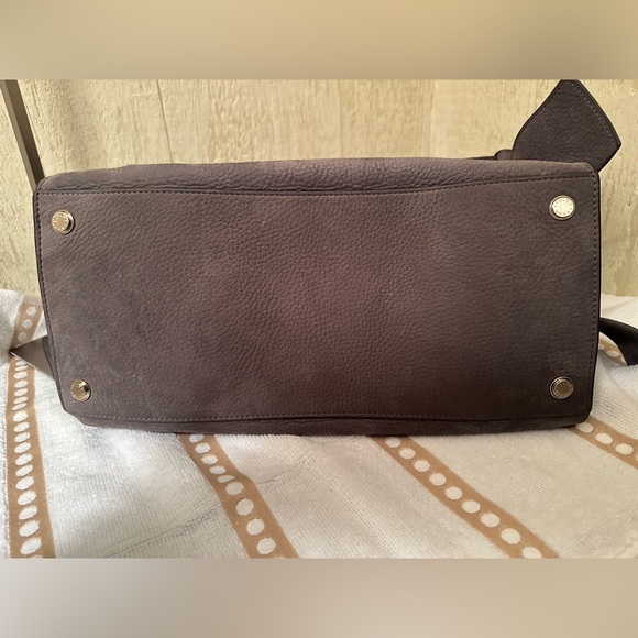 Henri Bendel Misty Gray Nubuck Handbag - Picture 8 of 15